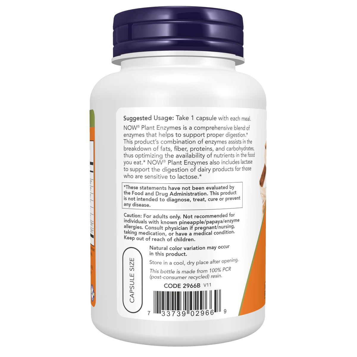 Plant Enzymes Lactase Protease Bromelain 120 Veg Caps L664763