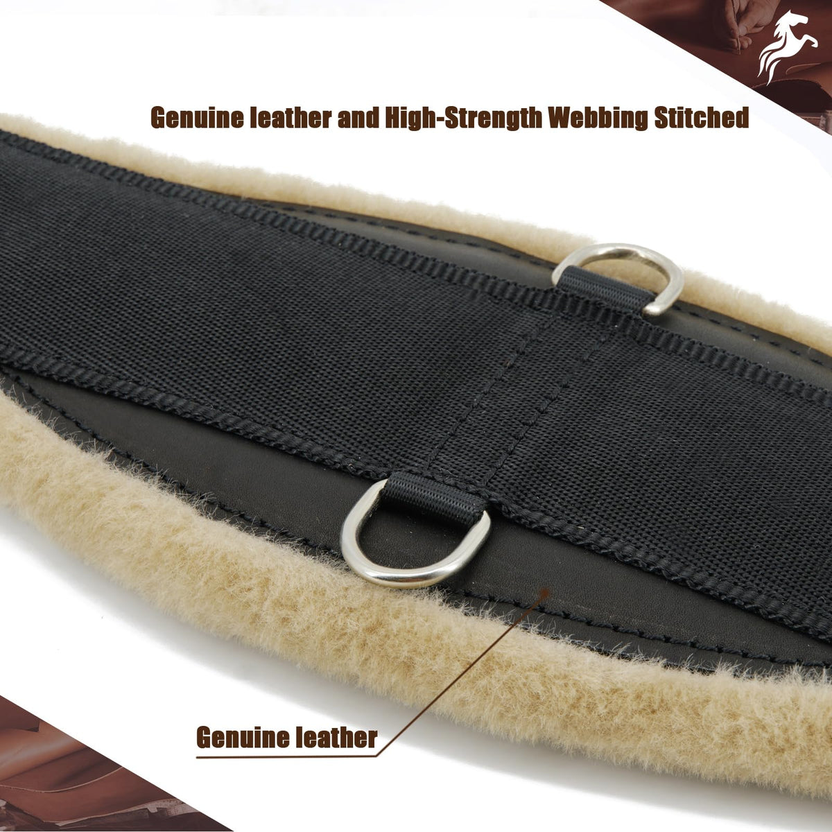 Breathable Fleece Western Horse Cinch Girth D151743