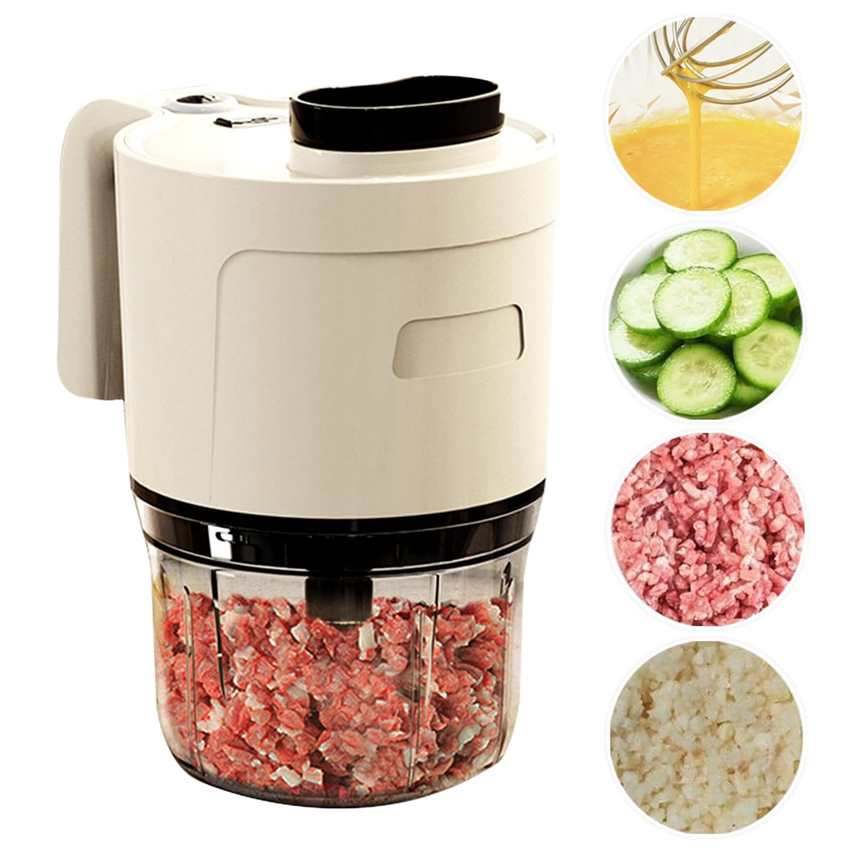 4-in-1 Waterproof Cordless Electric Vegetable Slicer Set S23104