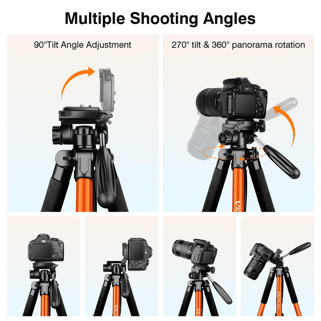 72" Camera Tripod & Monopod with Remote I474