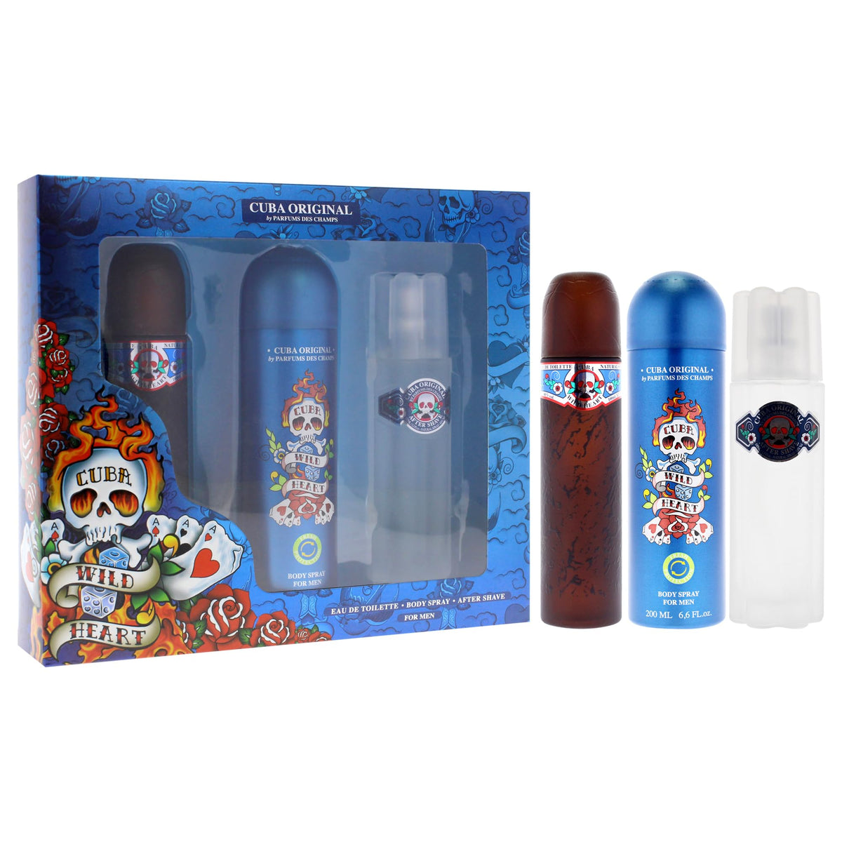 3 Pieces Eau de Toilette After Shave Body Spray Gift Set G94558