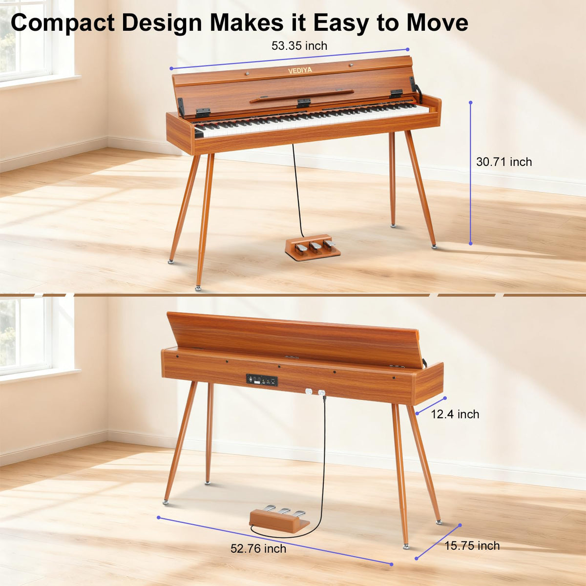 88 Key Weighted Hammer Action Digital Piano with MIDI Y132212