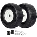 15x6.00-6 Flat Free Lawn Mower Tire and Wheel, 2 Pack I47697