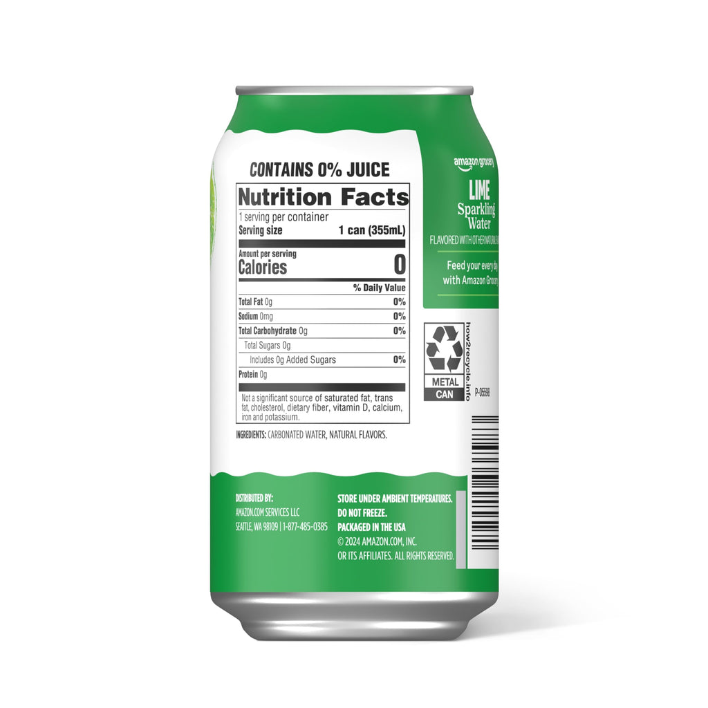 Sparkling Water Lime 12 Fl Oz 12 Cans R53067