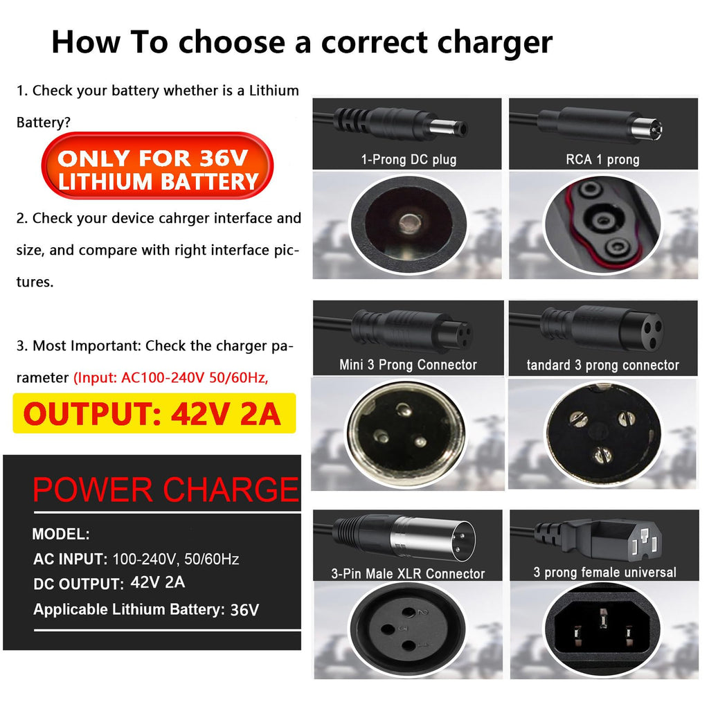42V 2A Lithium Battery Charger G2204