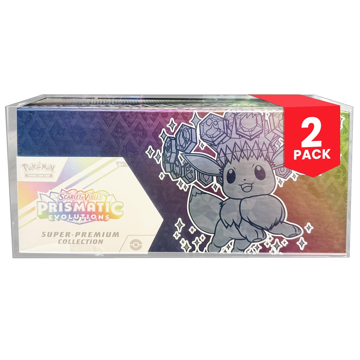 Clear PET Display Case 5-Pack + 2-Pack K8928