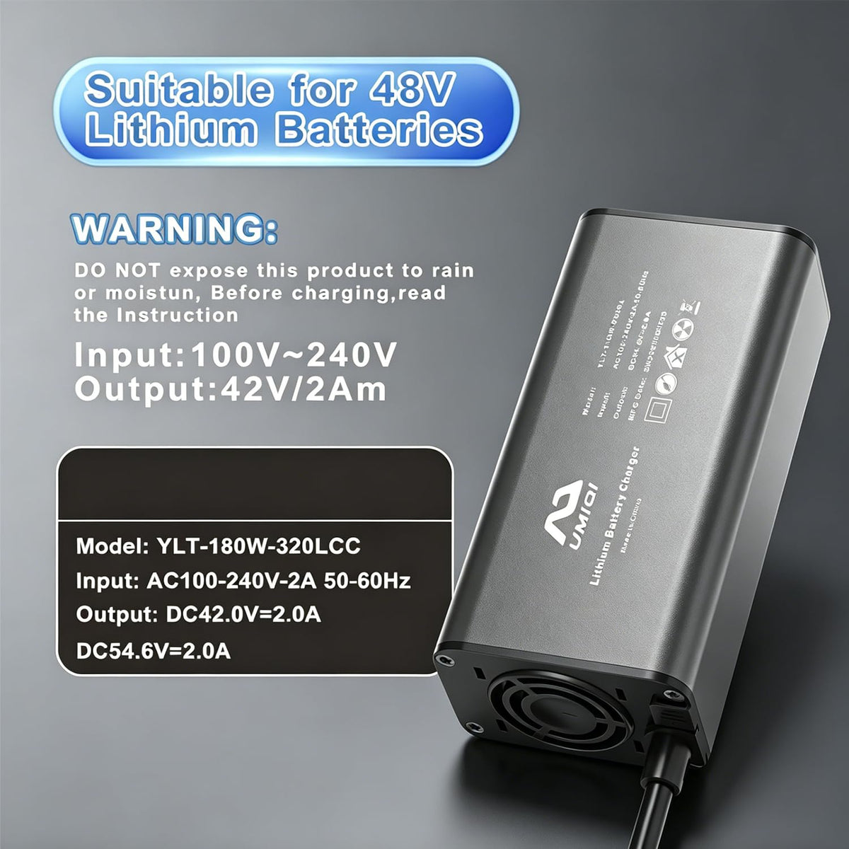 42V 2A Electric Bike Charger C911015