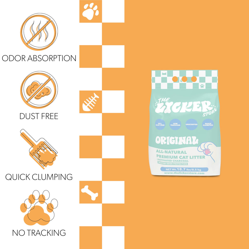 Unscented Clumping Bentonite Clay Cat Litter Set of 2 M31276