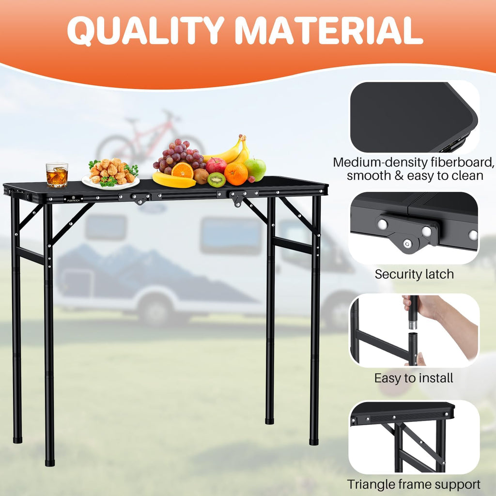 Aluminum Folding Camping Table 3 Height Adjustable N761979
