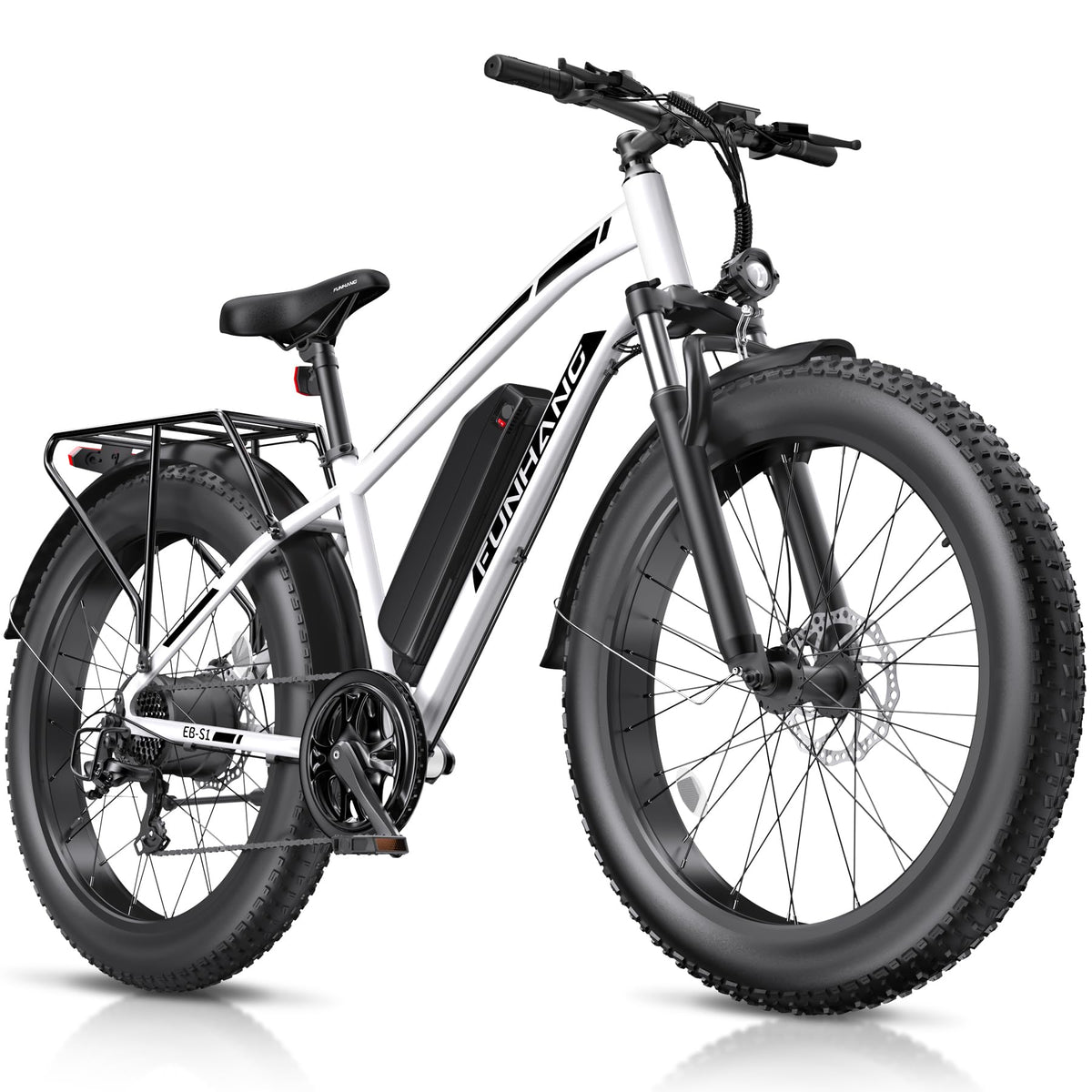 1000W 26" Fat Tire Electric Mountain Bike with 48V 13AH Battery A226