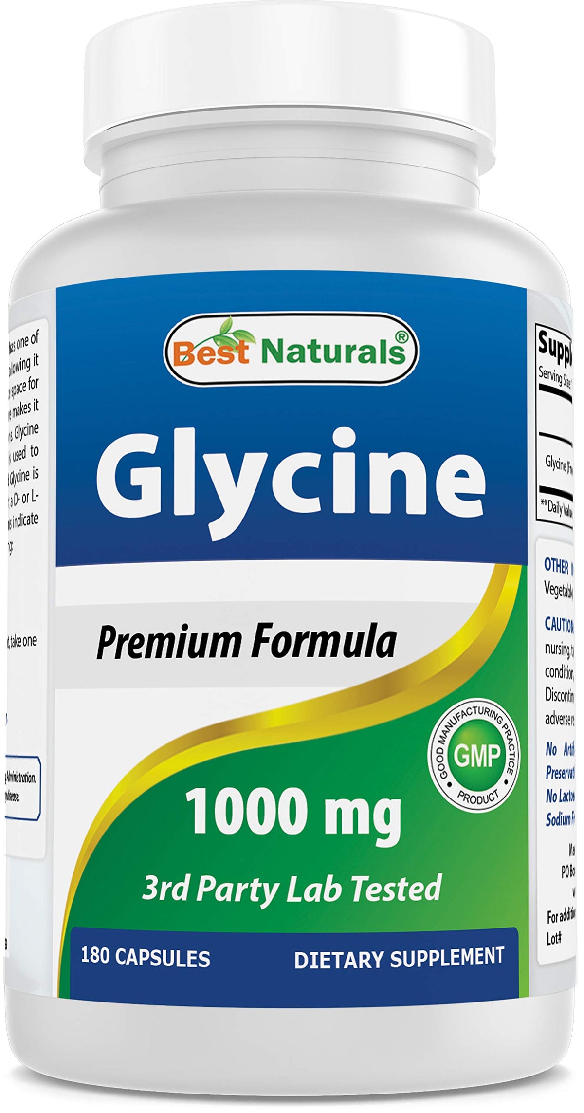 Glycine Supplement 1000 Mg 180 Count L7859