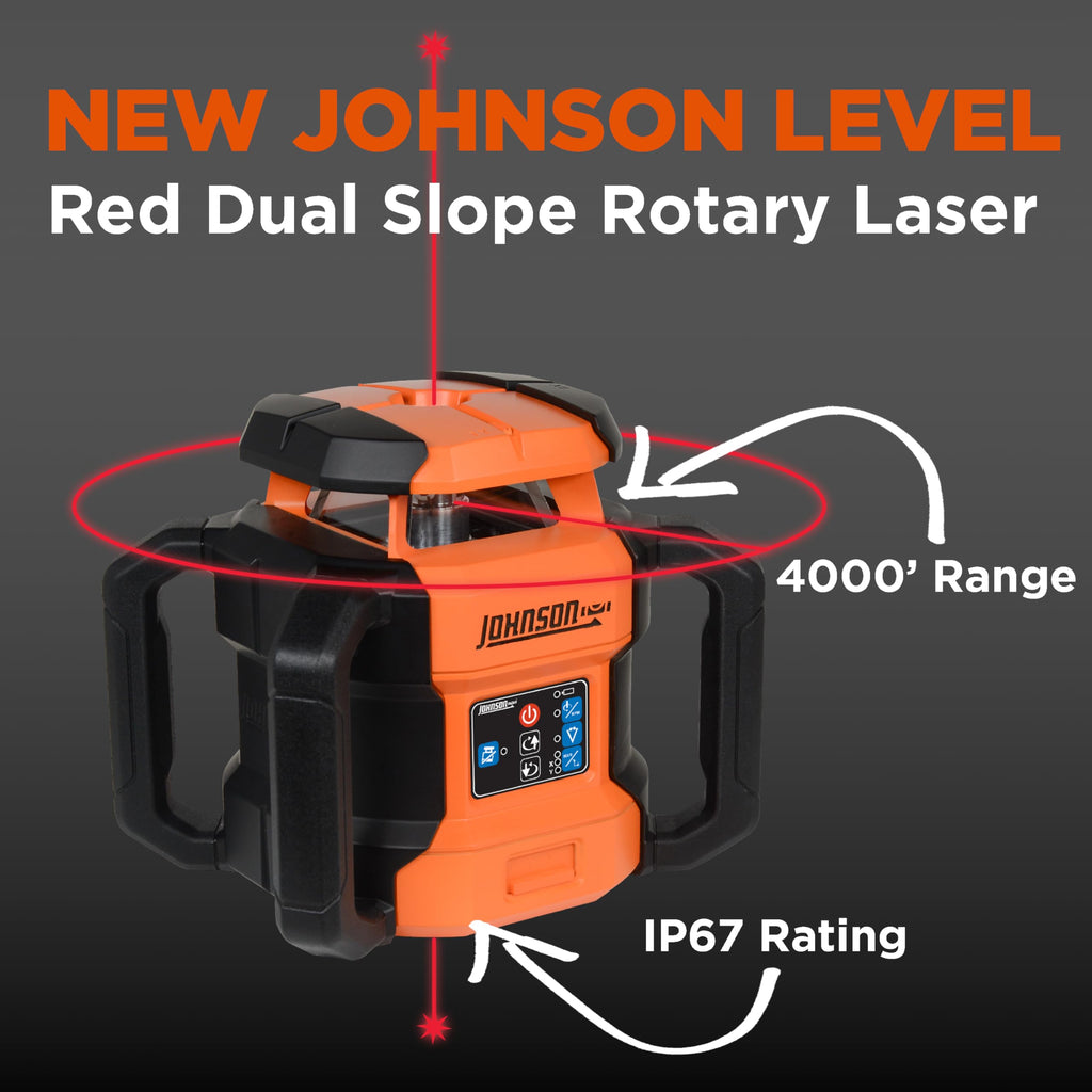 Self-Leveling Red Dual Slope Rotary Laser System U170