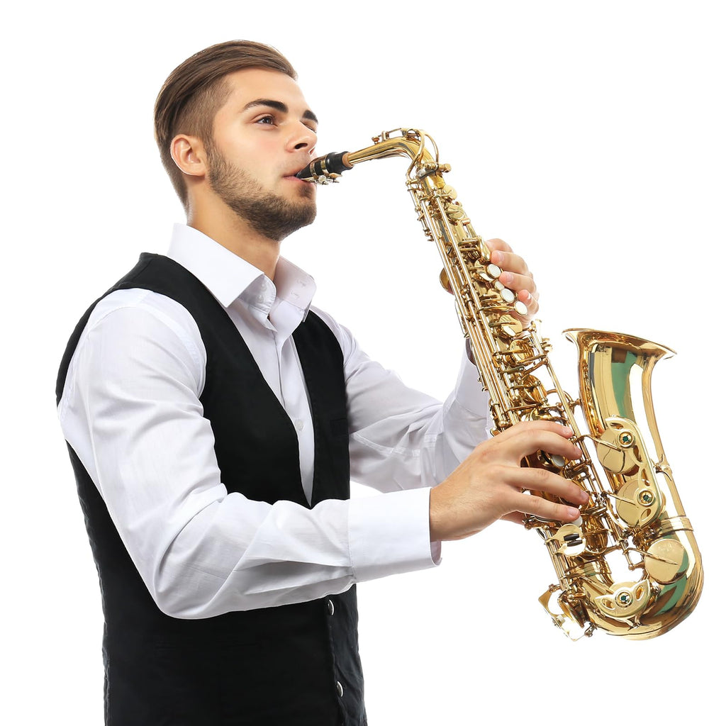 Alto Saxophone Mouthpiece Kit with Ligature, Cap, 21 Reeds, Pads and Storage Case J399847