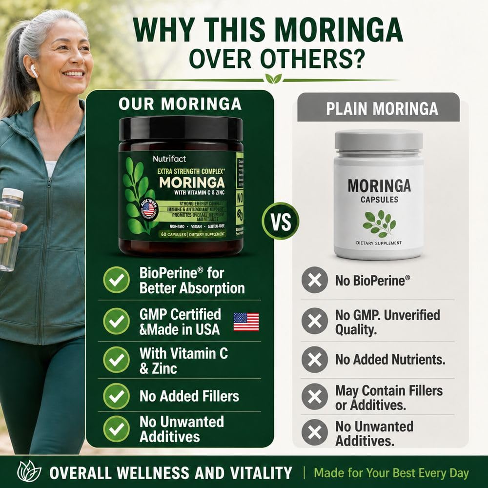 Moringa Capsules with Vitamin C, Zinc & L-Lysine K466103