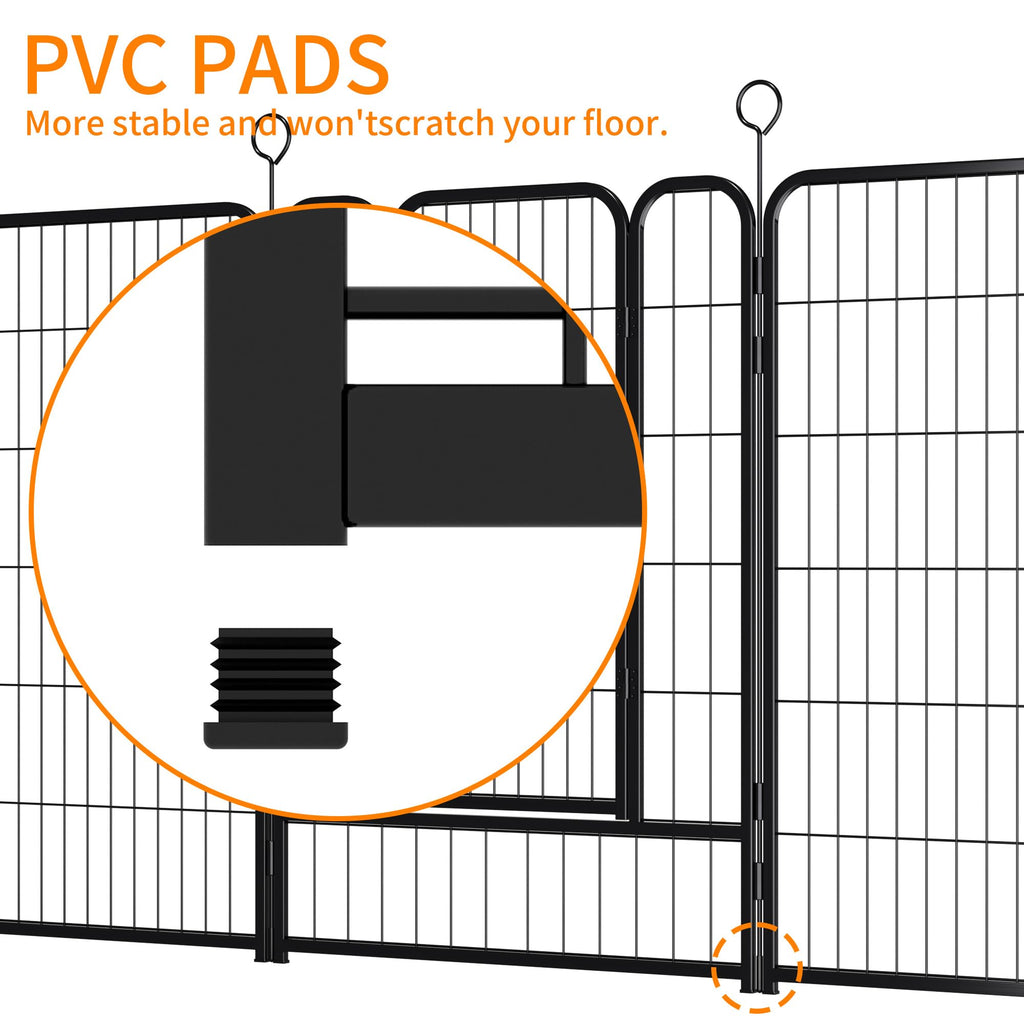 Heavy-Duty Iron Exercise-Pen System Portable Yard Camping Kennel Alternative W283