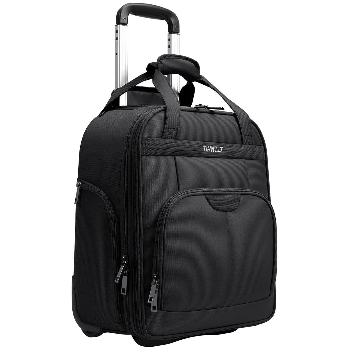16-Inch Underseat Carry on Luggage with Wheels Black W4975