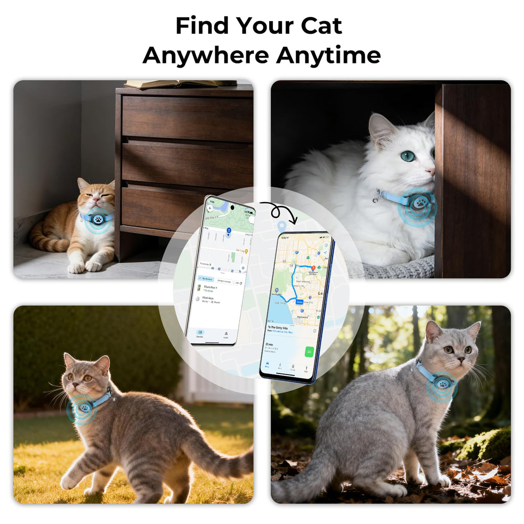 GPS Tracking Collar Blue 2P U668