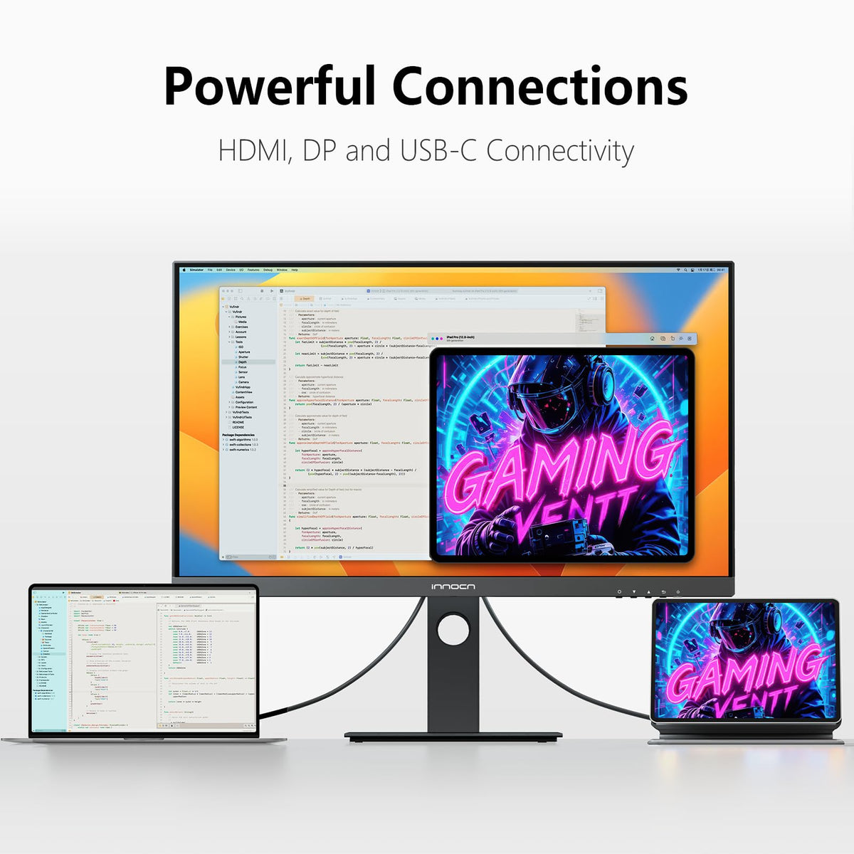 27" 4K USB-C IPS Monitor with Built-in Speakers, Black R248051