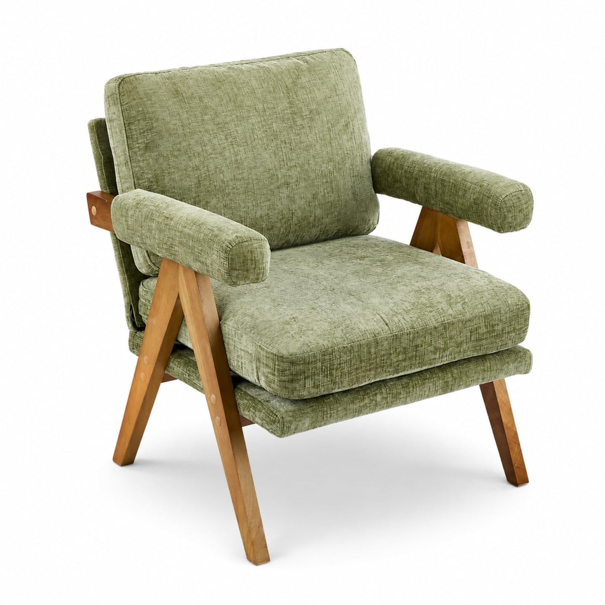 Green Mid-Century Accent Chair Set of 2 K994