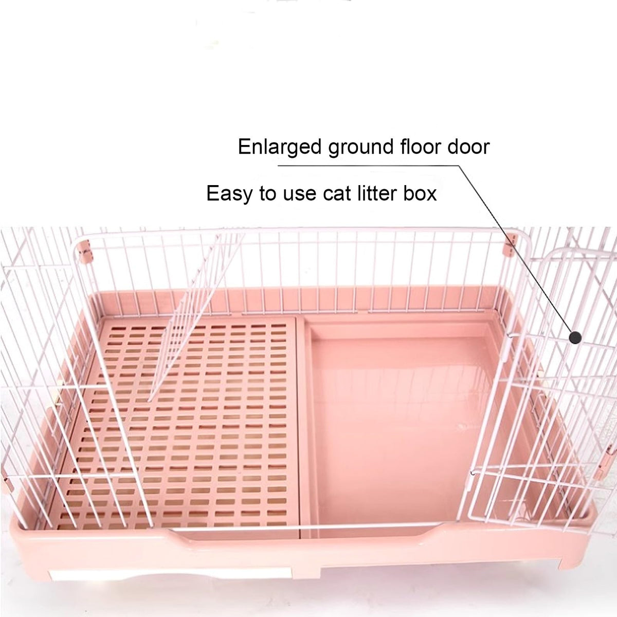 4 Tier Detachable Metal Cat Cage with Hammock S986