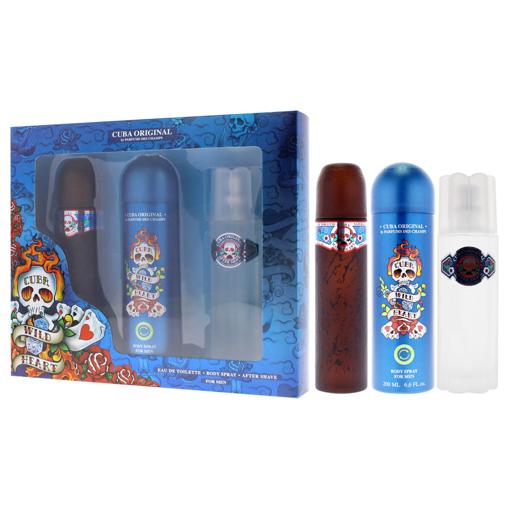 3 Pieces Eau de Toilette After Shave Body Spray Gift Set G94558