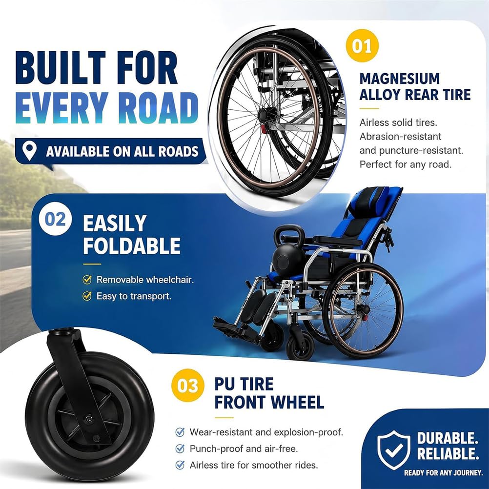 Reclining Wheelchairs with Elevating Leg Rests N173963
