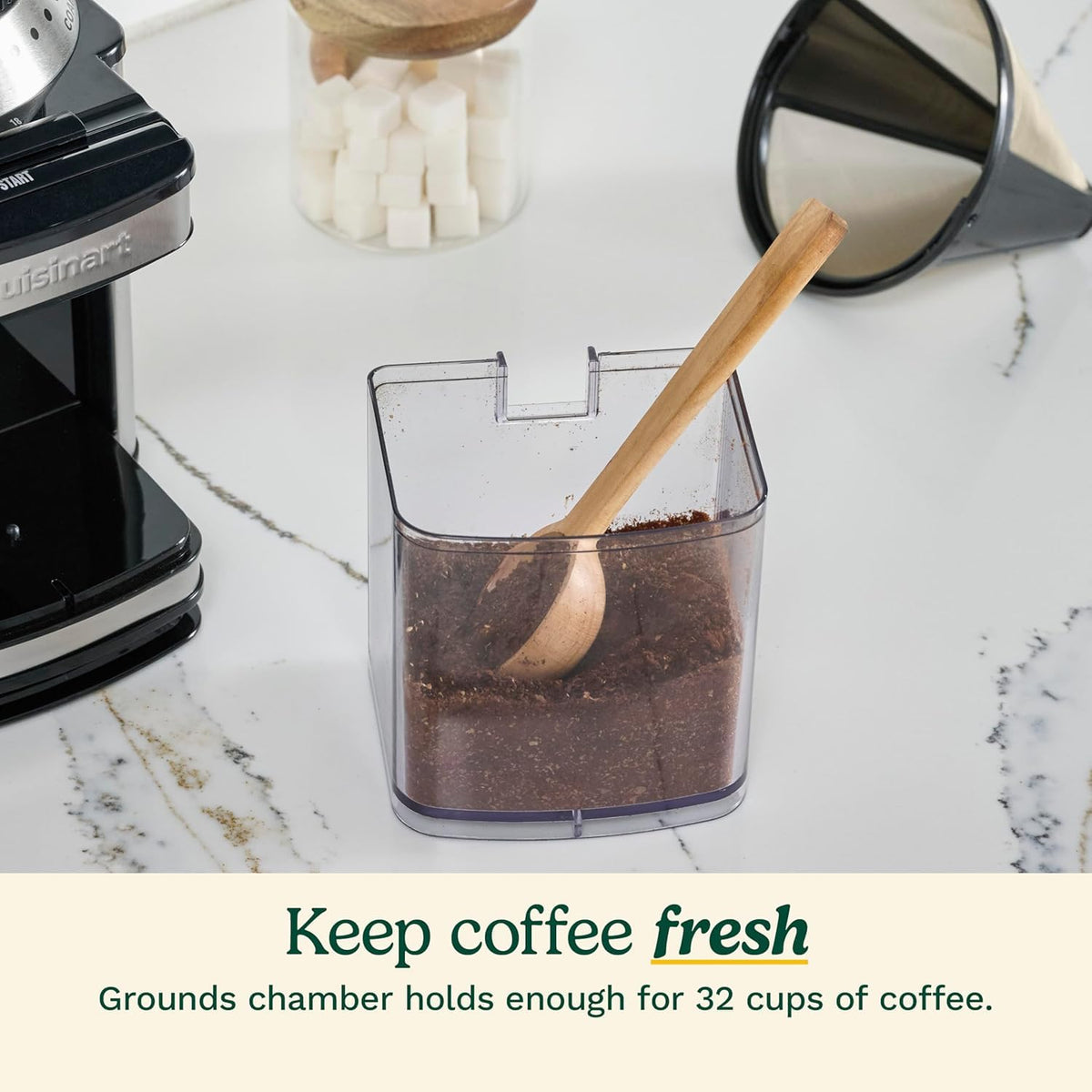 Electric Burr Coffee Grinder with 18-Position Grind Selector W2423