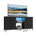 TV Stand with 6 Fabric Drawers and 2 Shelves Y865