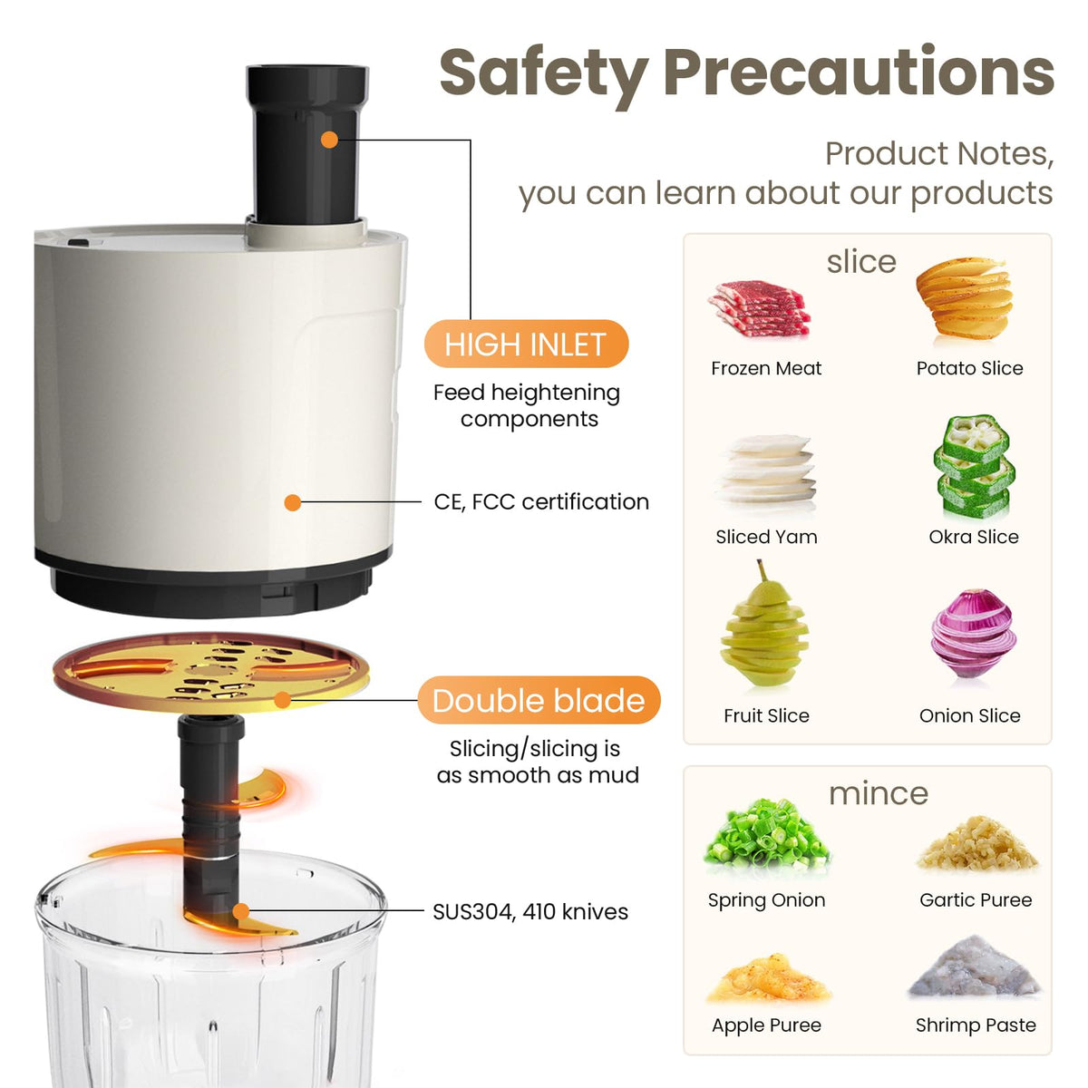 4-in-1 Waterproof Cordless Electric Vegetable Slicer Set S23104