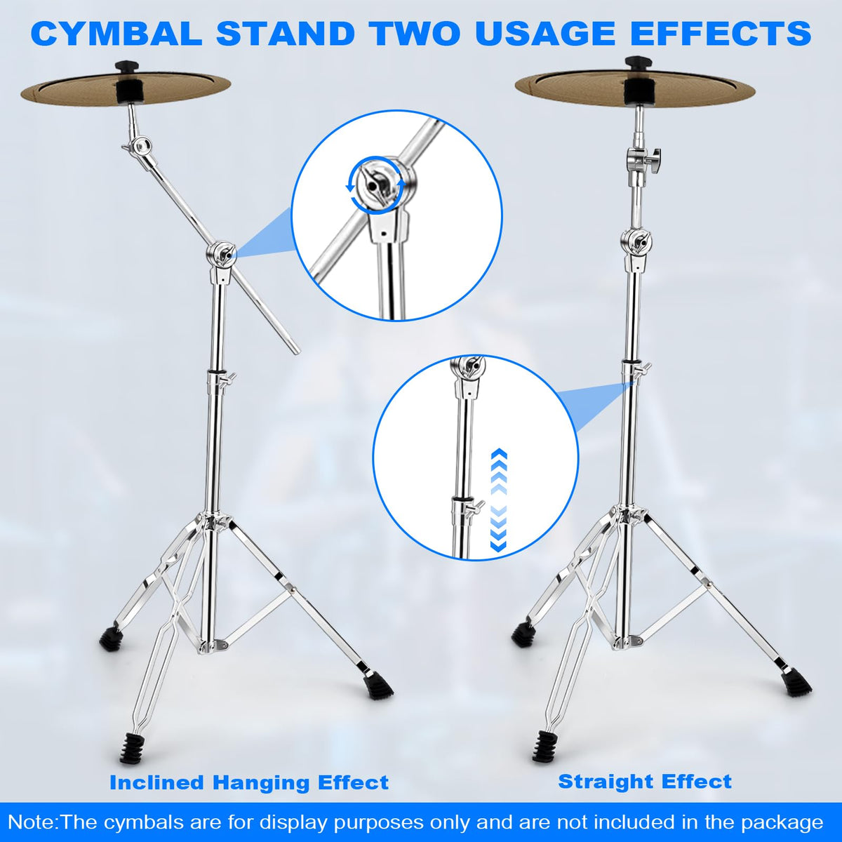 Adjustable 2 Pack Cymbal Boom Stand D941406