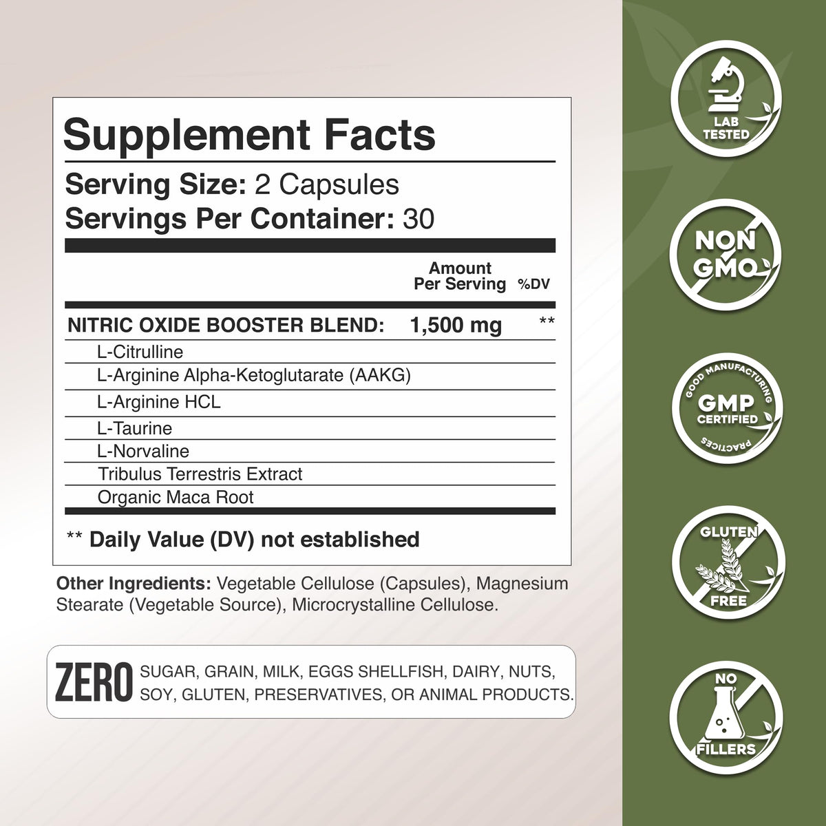 L Arginine Capsules with Amino Acid and Maca Root T167