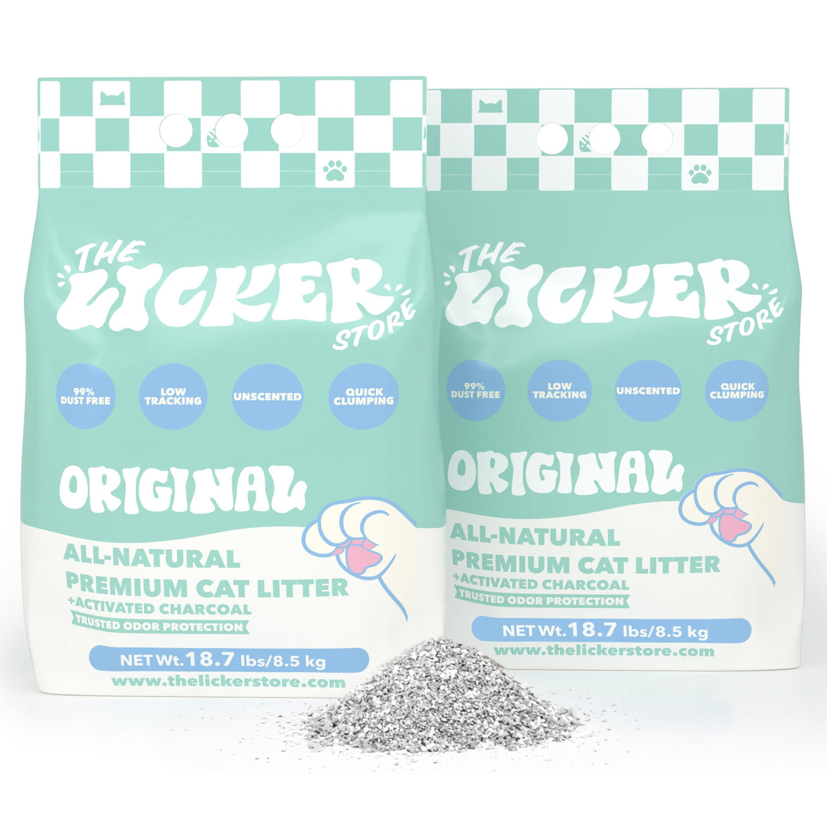 Unscented Clumping Bentonite Clay Cat Litter Set of 2 M31276