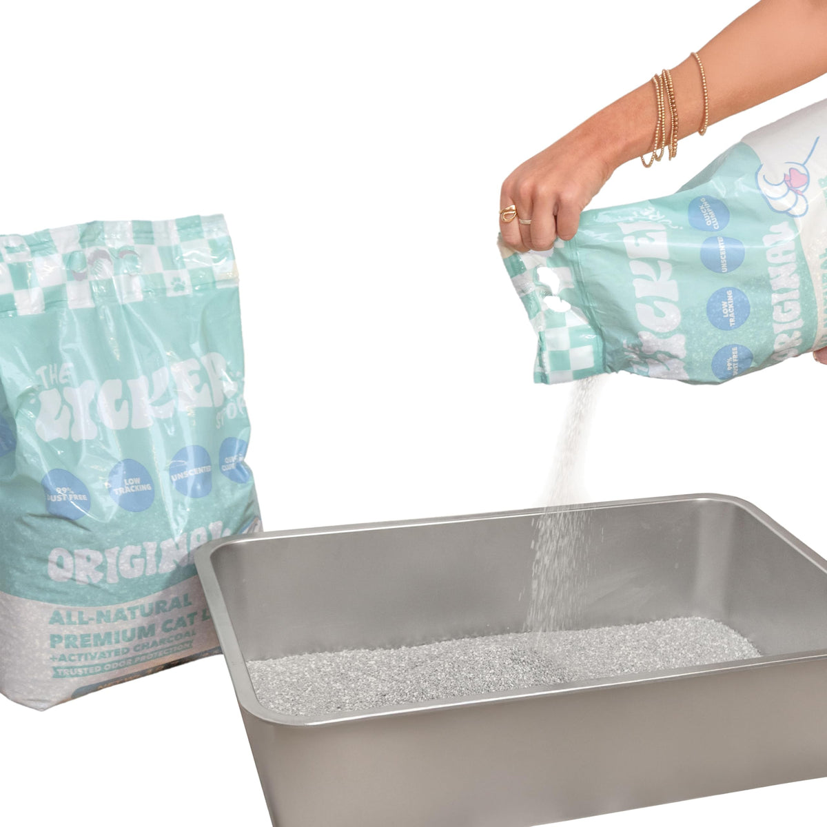 Unscented Clumping Bentonite Clay Cat Litter Set of 2 M31276
