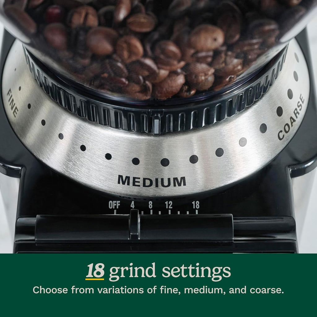 Electric Burr Coffee Grinder with 18-Position Grind Selector W2423