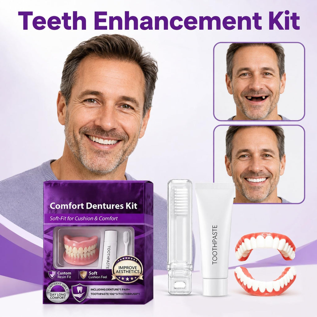 Silicone Dentures Upper & Lower Set A50843