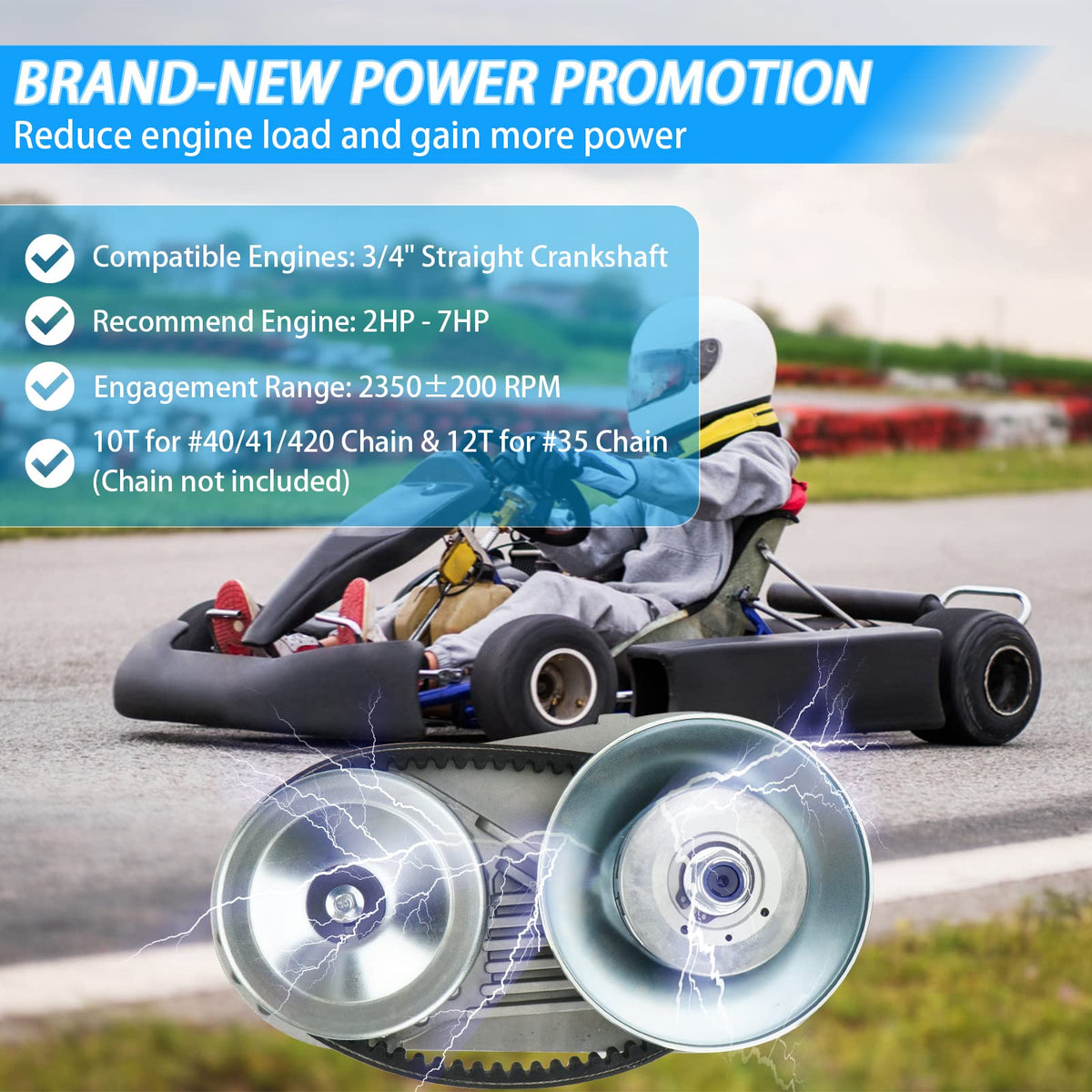 6.5 HP 3/4" Torque Converter C33793