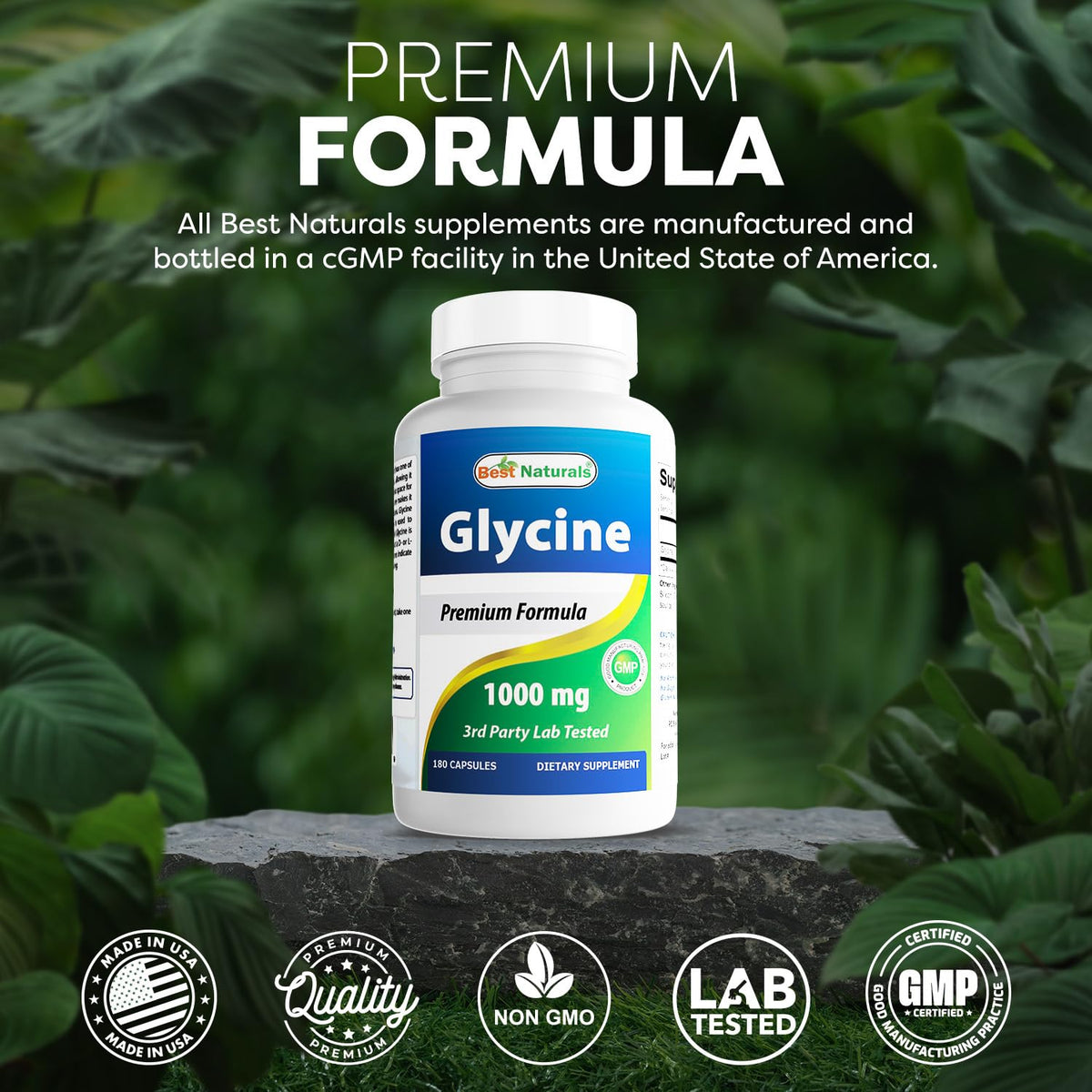 Glycine Supplement 1000 Mg 180 Count L7859