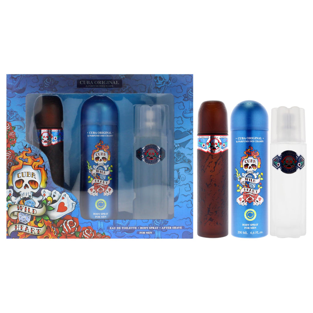3 Pieces Eau de Toilette After Shave Body Spray Gift Set G94558