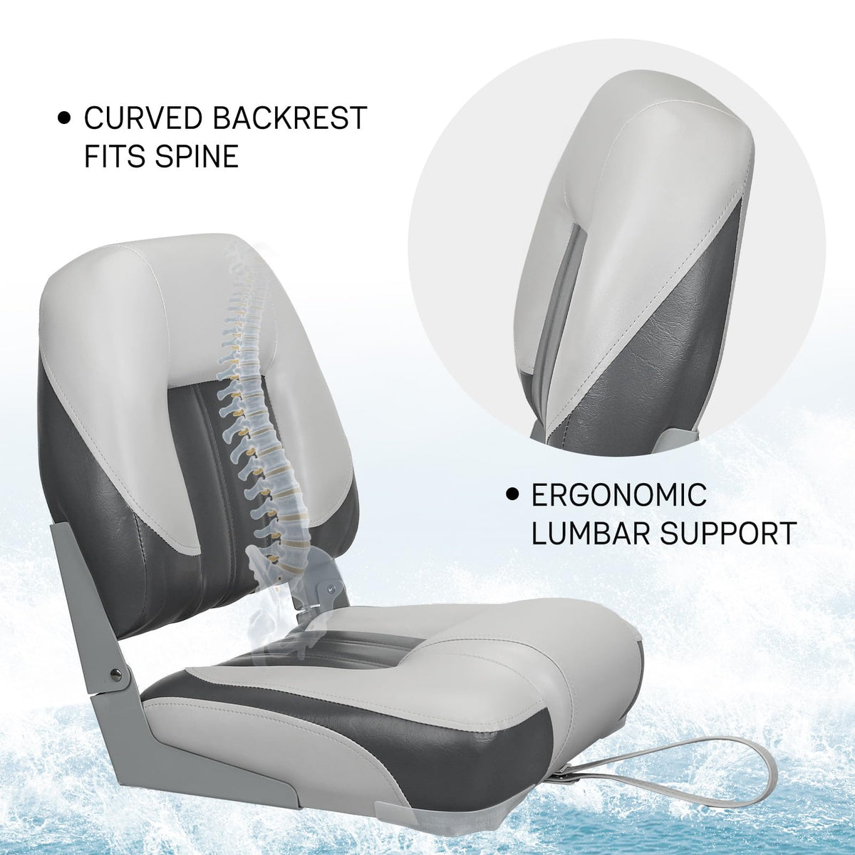 2 Pack Folding Boat Seats U777