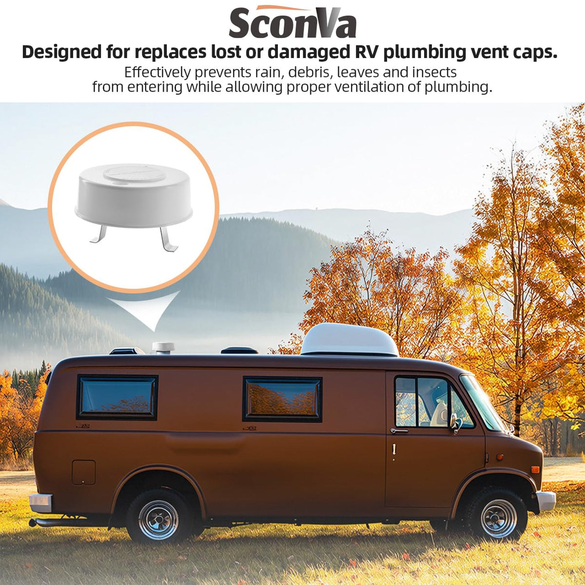 RV Roof Plumbing Vent Cap X566112