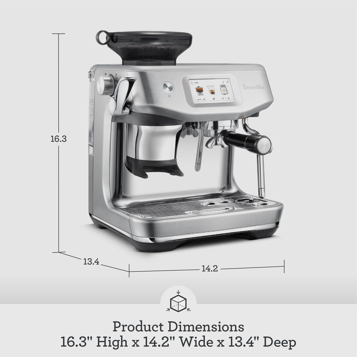 Espresso Machine Brushed Stainless Steel R835679