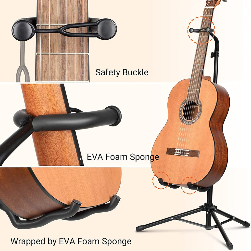 Height Adjustable Guitar Stand with Padded Foam D50436