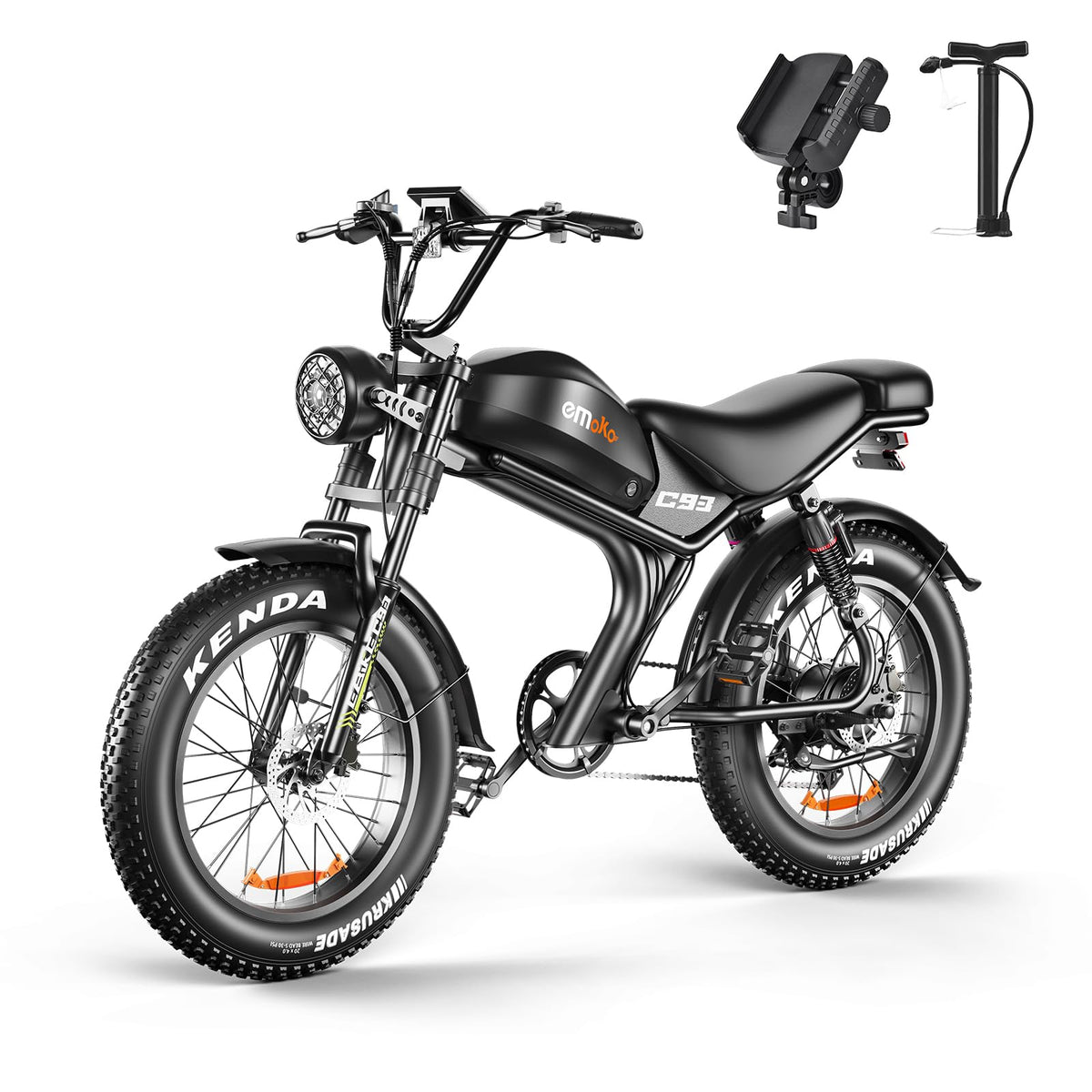 Peak 1500W 48V 20Ah 20'' Fat Tire 7-Speed Electric Bike P71041