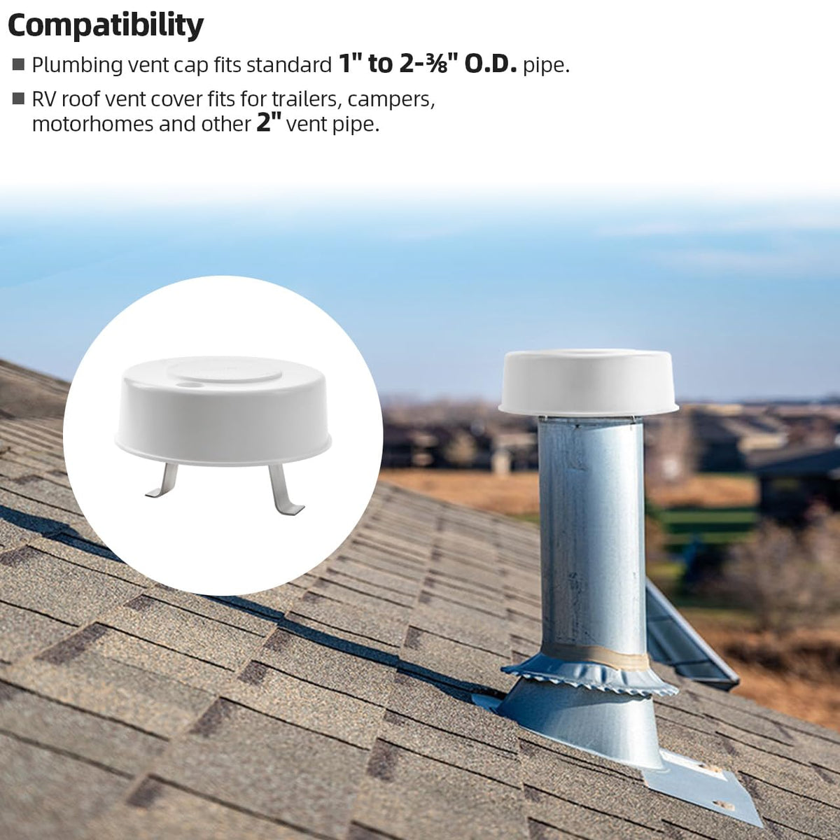RV Roof Plumbing Vent Cap X566112
