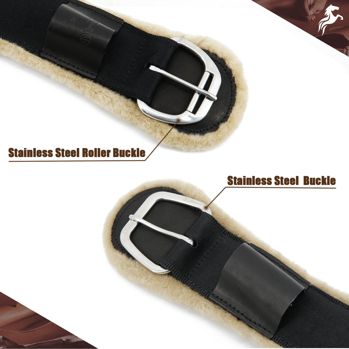 Breathable Fleece Western Horse Cinch Girth D151743
