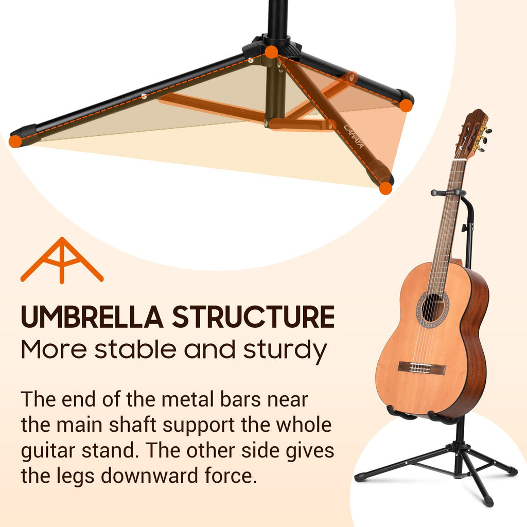Height Adjustable Guitar Stand with Padded Foam D50436