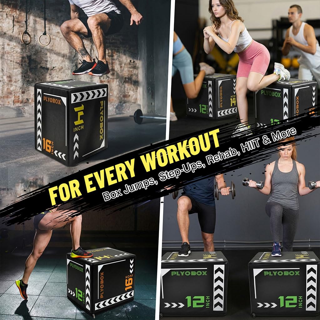 3-in-1 Plyometric Jump Box F720624