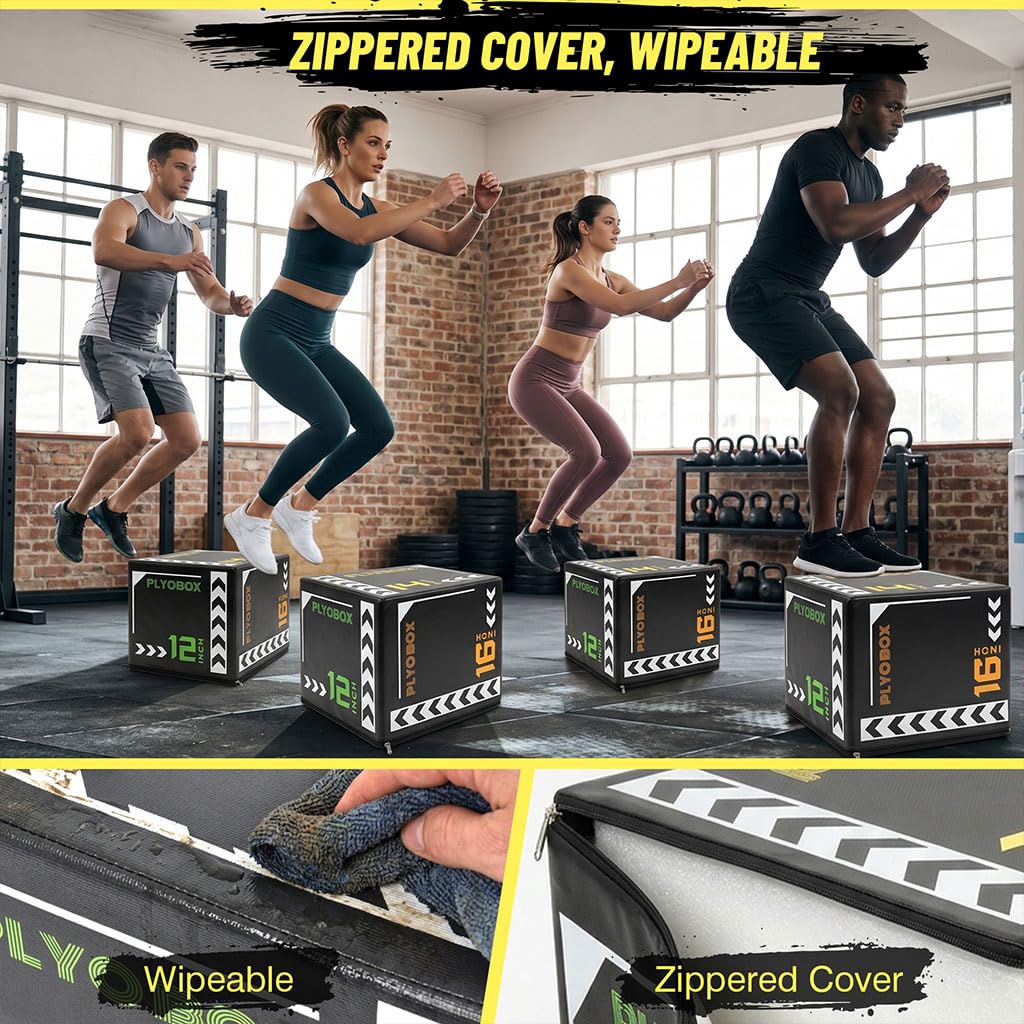 3-in-1 Plyometric Jump Box F720624