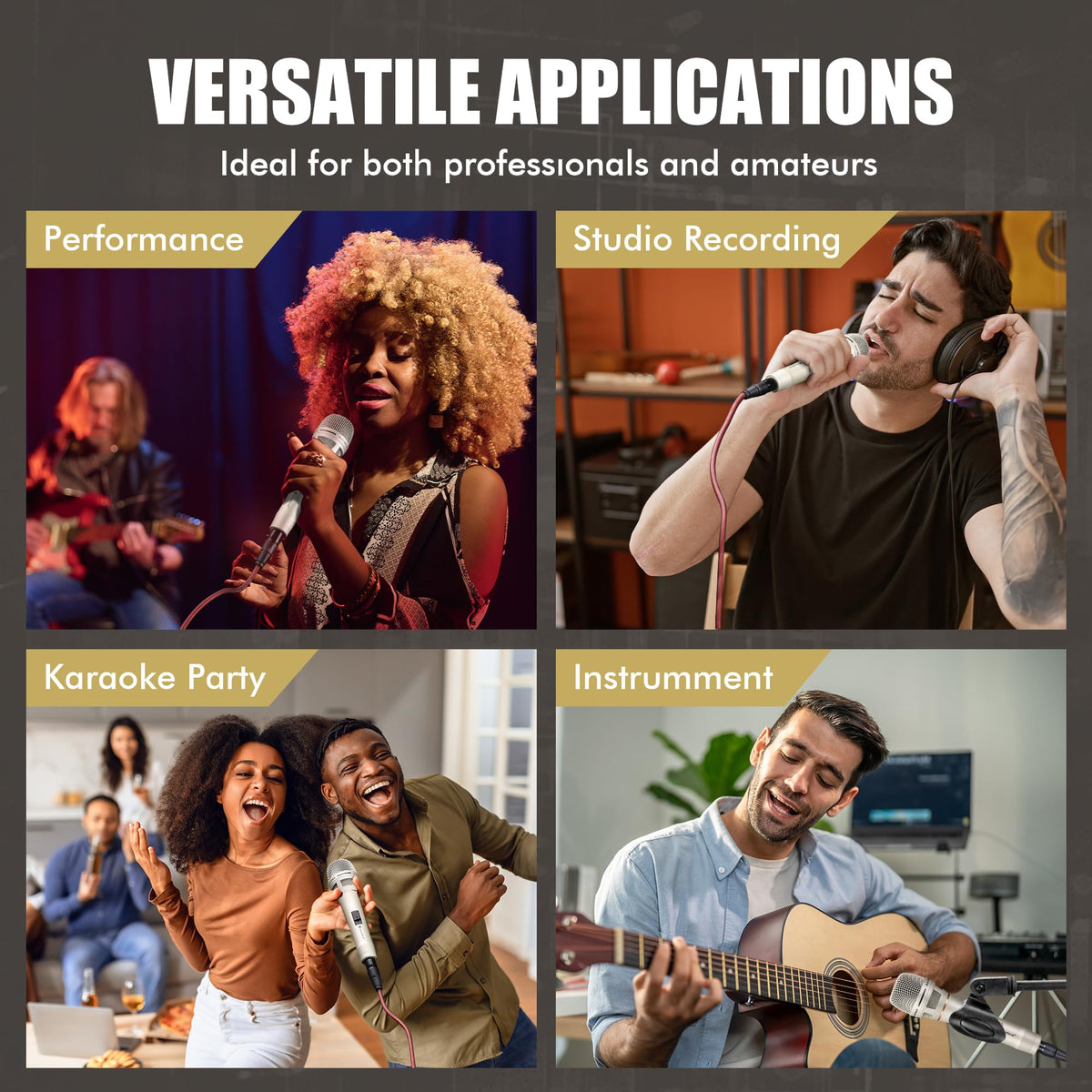 Dynamic Wired Vocal Microphone H815888