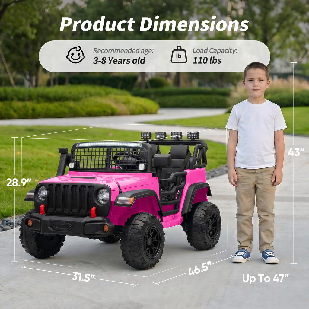 2 Seater 24V Electric Ride on Car with Remote E4834